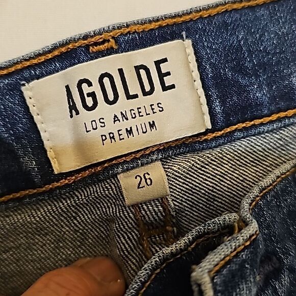 AGOLDE distressed skinny jeans 26 - Picture 10 of 13